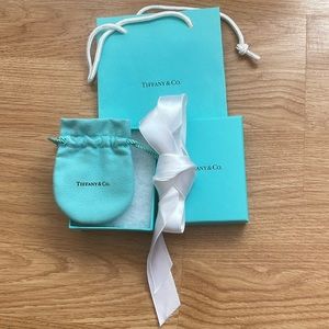 Tiffany gift box, paper bag, dust bag and ribbon